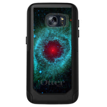 DistinctInk OtterBox Commuter Series Case for Apple iPhone or Samsung Galaxy - Blue Teal Black Helix Nebula