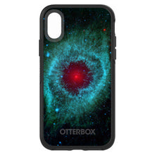 DistinctInk™ OtterBox Symmetry Series Case for Apple iPhone / Samsung Galaxy / Google Pixel - Blue Teal Black Helix Nebula