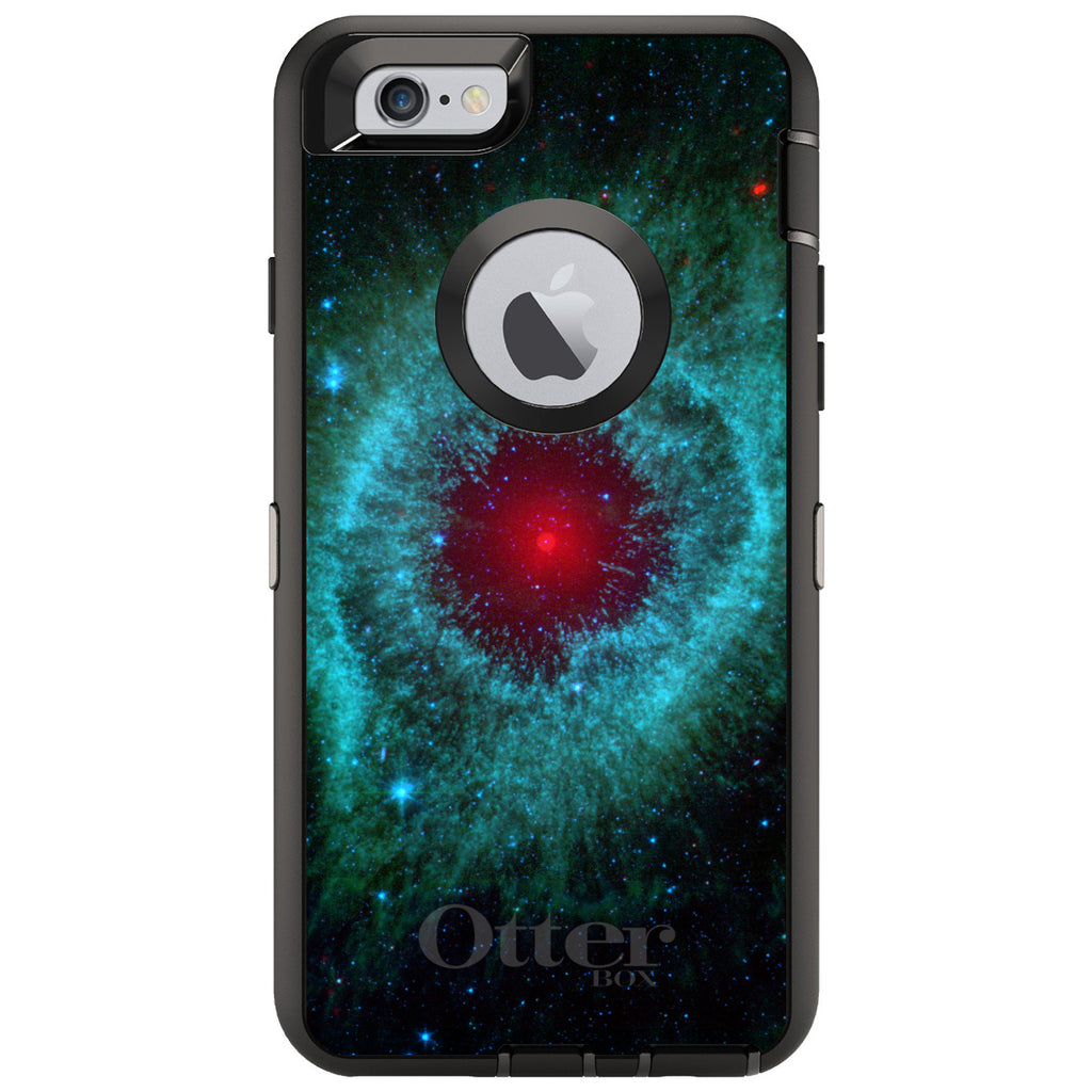 Blue Teal Black Helix Nebula OtterBox Defender Case for iPhone & Galaxy, view 4