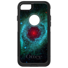 DistinctInk OtterBox Commuter Series Case for Apple iPhone or Samsung Galaxy - Blue Teal Black Helix Nebula