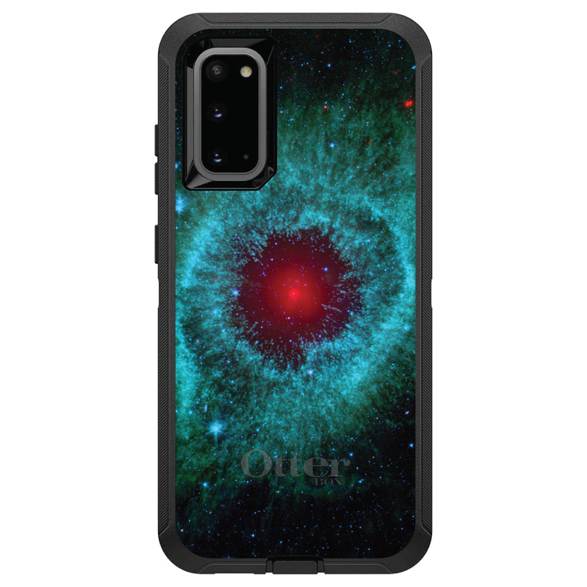 Blue Teal Black Helix Nebula OtterBox Defender Case for iPhone & Galaxy, view 8