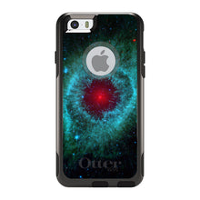 DistinctInk OtterBox Commuter Series Case for Apple iPhone or Samsung Galaxy - Blue Teal Black Helix Nebula