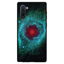 DistinctInk® Hard Plastic Snap-On Case for Apple iPhone or Samsung Galaxy - Blue Teal Black Helix Nebula