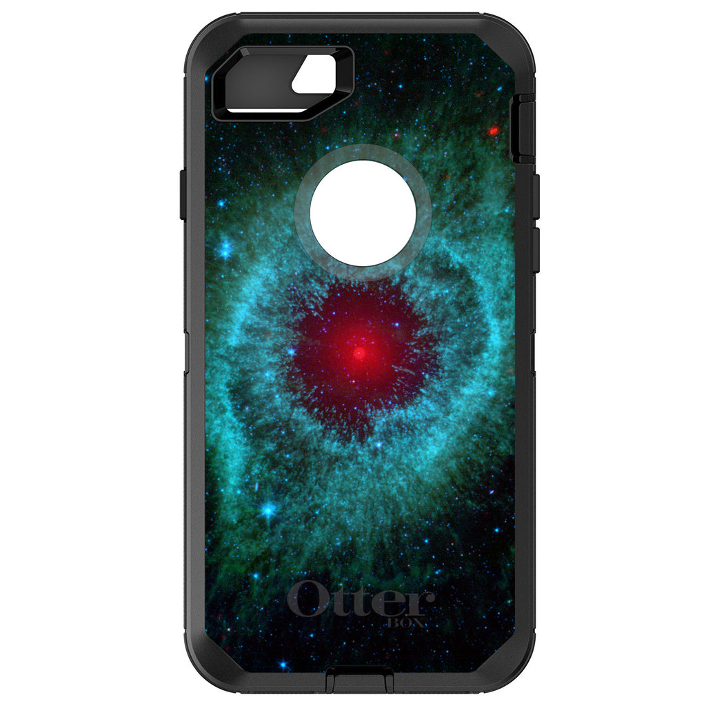 Blue Teal Black Helix Nebula OtterBox Defender Case for iPhone & Galaxy