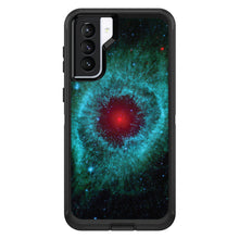 DistinctInk™ OtterBox Defender Series Case for Apple iPhone / Samsung Galaxy / Google Pixel - Blue Teal Black Helix Nebula