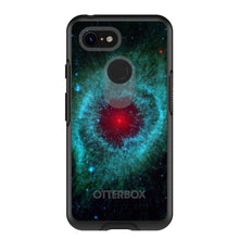 DistinctInk™ OtterBox Symmetry Series Case for Apple iPhone / Samsung Galaxy / Google Pixel - Blue Teal Black Helix Nebula