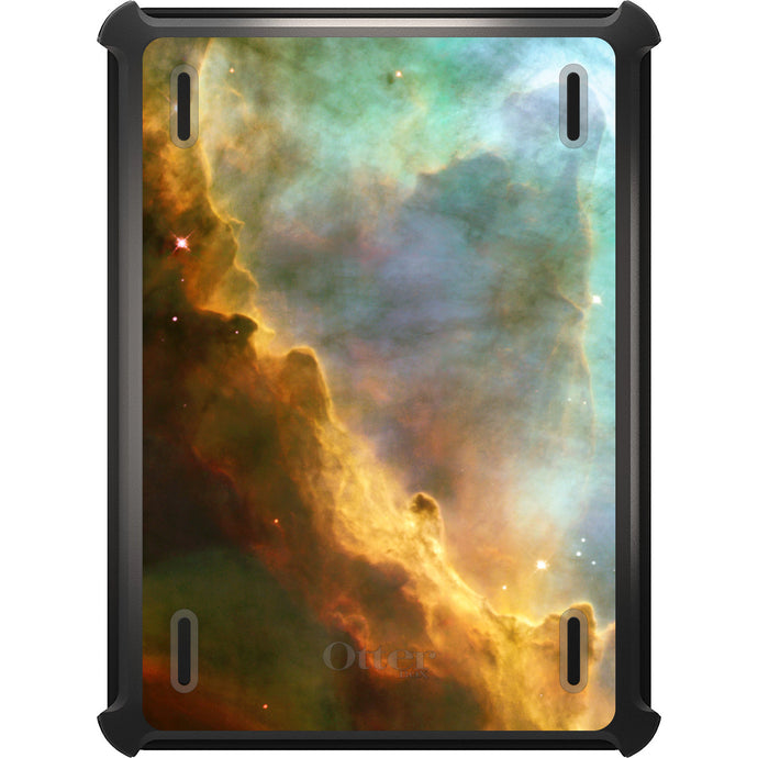 DistinctInk™ OtterBox Defender Series Case for Apple iPad / iPad Pro / iPad Air / iPad Mini - Blue Orange Red Omega Nebula