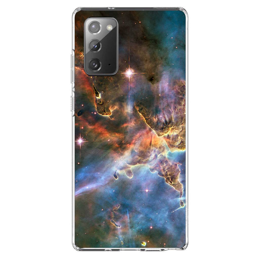 Blue Pink Orange Carina Nebula Clear Shockproof iPhone Case, view 8