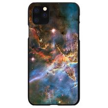 DistinctInk® Hard Plastic Snap-On Case for Apple iPhone or Samsung Galaxy - Blue Pink Orange Carina Nebula