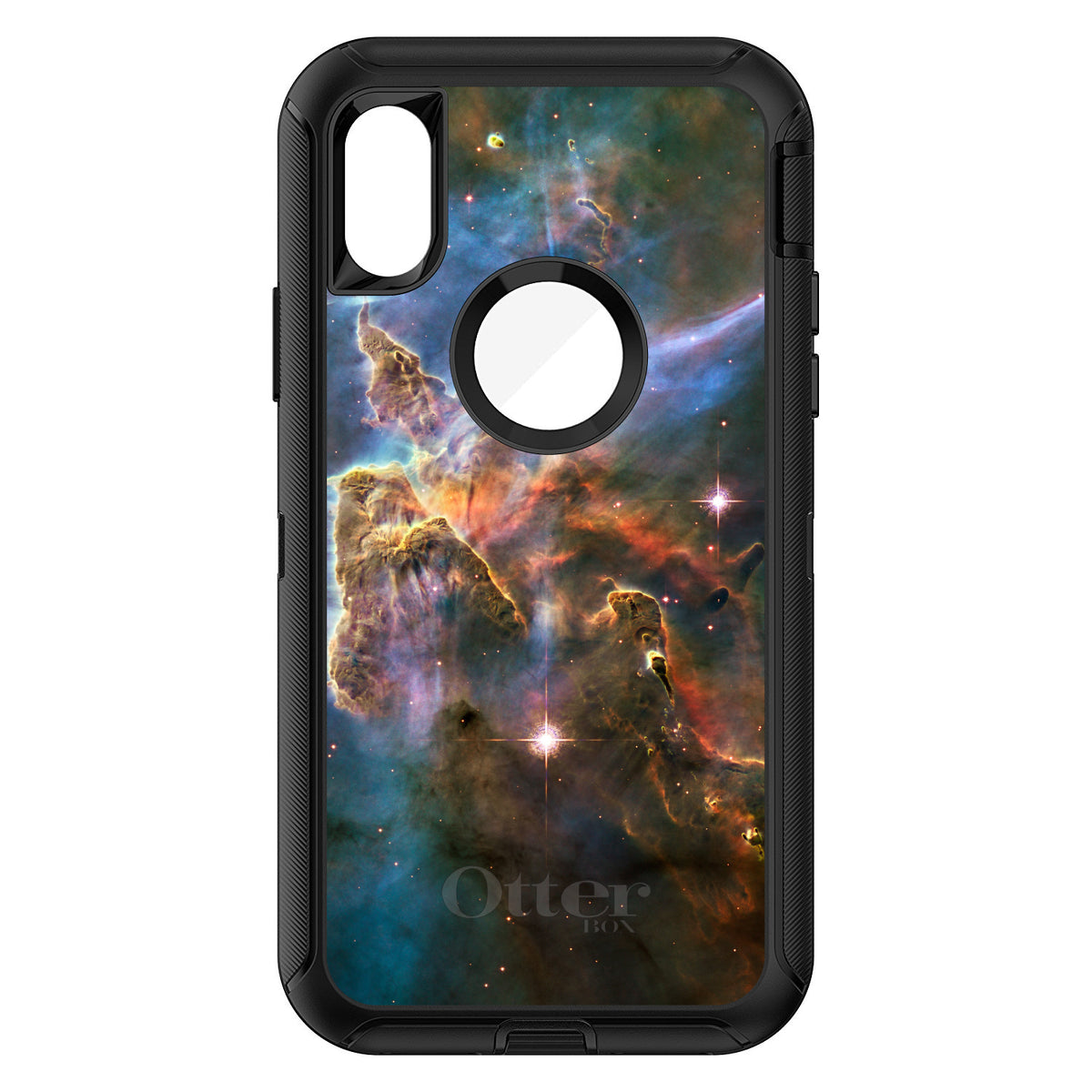 Blue Pink Orange Carina Nebula OtterBox Defender Case for iPhone & Galaxy, view 3