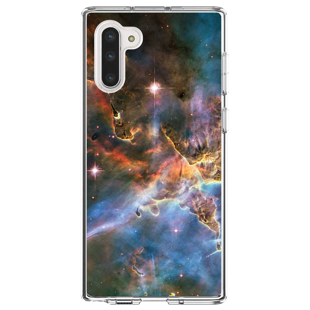 Blue Pink Orange Carina Nebula Clear Shockproof iPhone Case, view 9