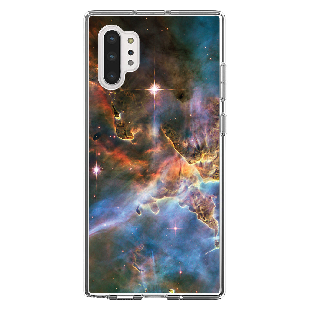 Blue Pink Orange Carina Nebula Clear Shockproof iPhone Case, view 10