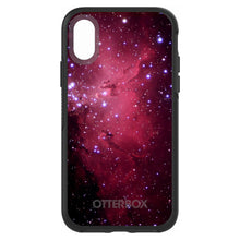 DistinctInk™ OtterBox Symmetry Series Case for Apple iPhone / Samsung Galaxy / Google Pixel - Hot Pink Black Stars Nebula