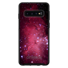 DistinctInk™ OtterBox Symmetry Series Case for Apple iPhone / Samsung Galaxy / Google Pixel - Hot Pink Black Stars Nebula