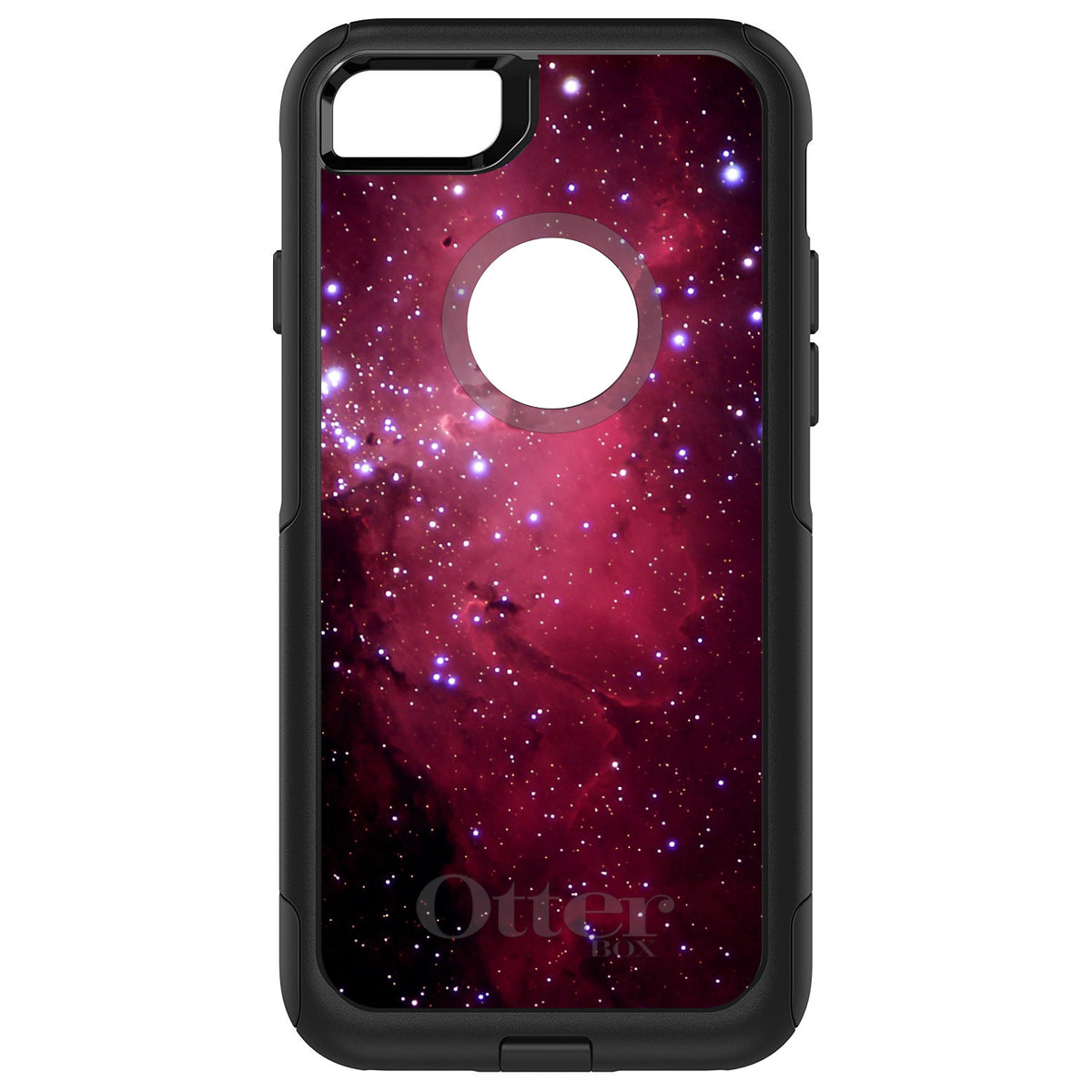 Hot Pink Black Stars Nebula OtterBox Commuter Case for iPhone & Galaxy