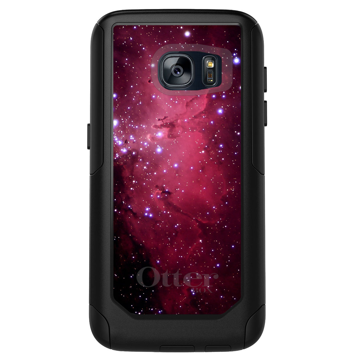 Hot Pink Black Stars Nebula OtterBox Commuter Case for iPhone & Galaxy, view 11