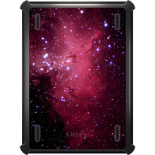 DistinctInk™ OtterBox Defender Series Case for Apple iPad / iPad Pro / iPad Air / iPad Mini - Hot Pink Black Stars Nebula