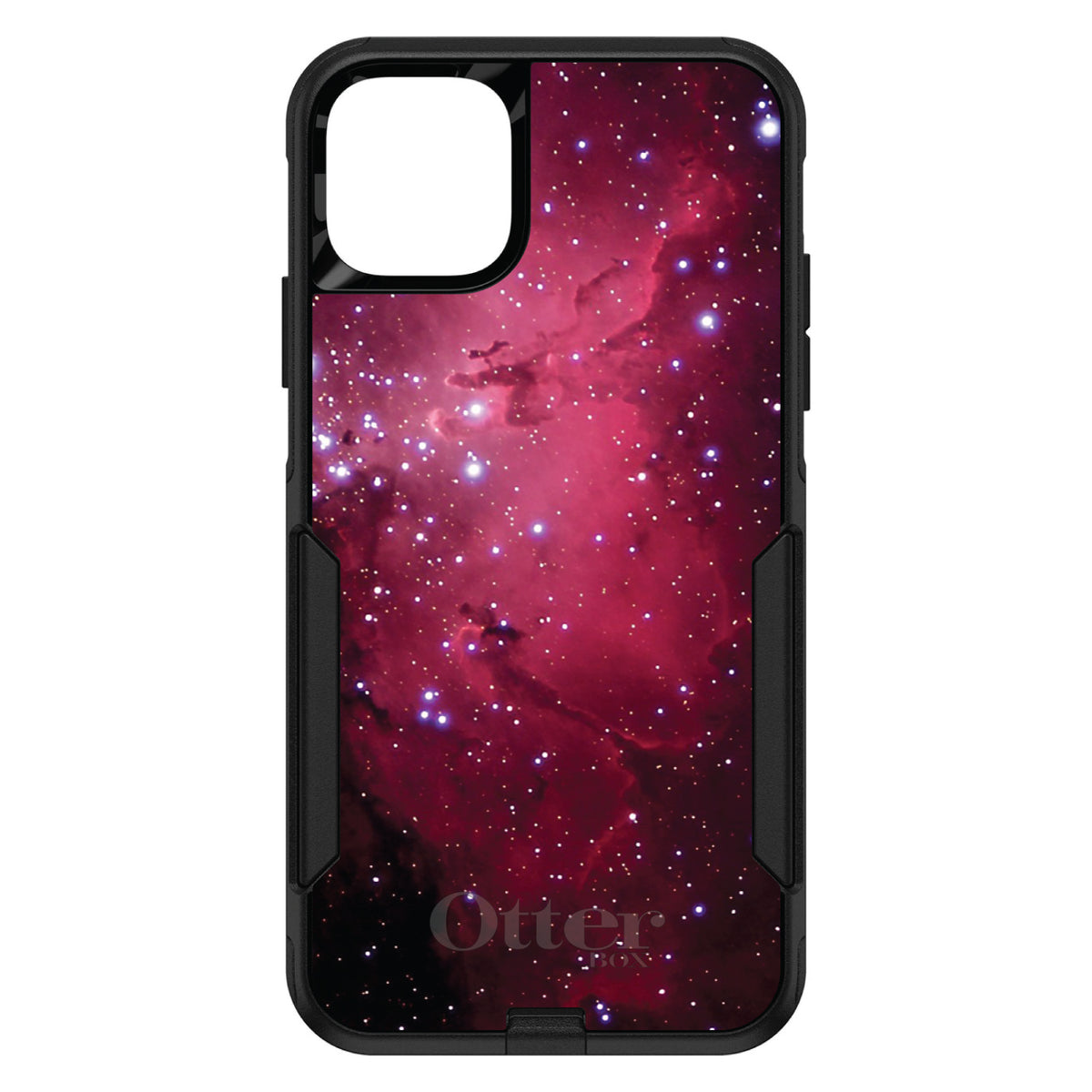 Hot Pink Black Stars Nebula OtterBox Commuter Case for iPhone & Galaxy, view 2