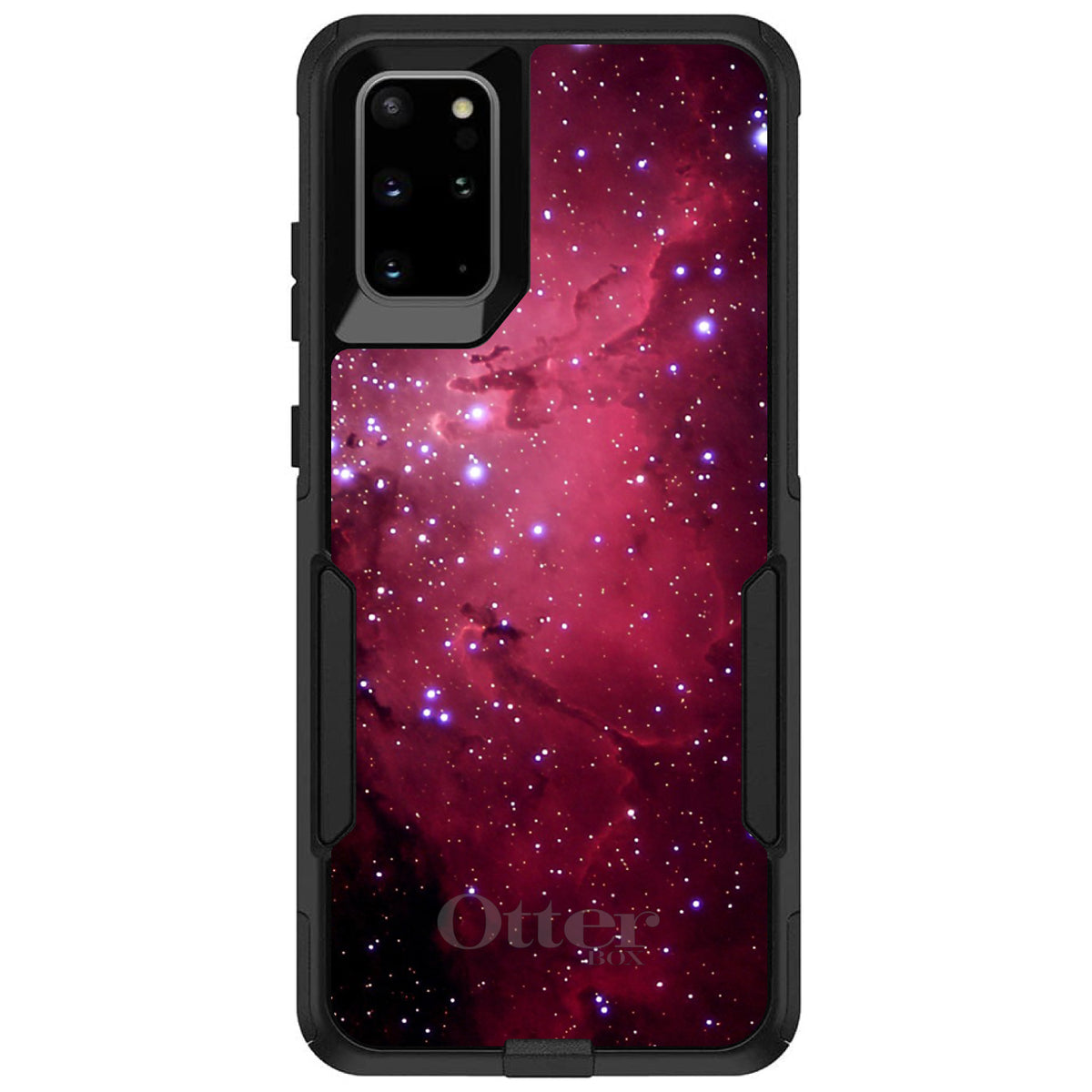 Hot Pink Black Stars Nebula OtterBox Commuter Case for iPhone & Galaxy, view 6