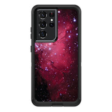 DistinctInk™ OtterBox Defender Series Case for Apple iPhone / Samsung Galaxy / Google Pixel - Hot Pink Black Stars Nebula