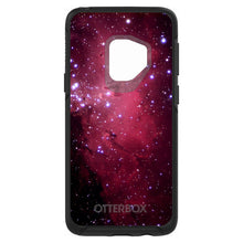 DistinctInk™ OtterBox Symmetry Series Case for Apple iPhone / Samsung Galaxy / Google Pixel - Hot Pink Black Stars Nebula