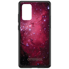 DistinctInk™ OtterBox Symmetry Series Case for Apple iPhone / Samsung Galaxy / Google Pixel - Hot Pink Black Stars Nebula