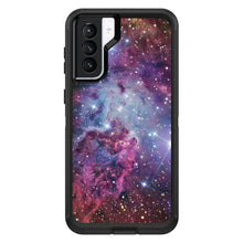 DistinctInk™ OtterBox Defender Series Case for Apple iPhone / Samsung Galaxy / Google Pixel - Pink Purple Blue Fox Fur Nebula
