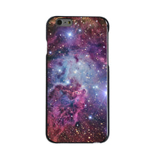 DistinctInk® Hard Plastic Snap-On Case for Apple iPhone or Samsung Galaxy - Pink Purple Blue Fox Fur Nebula