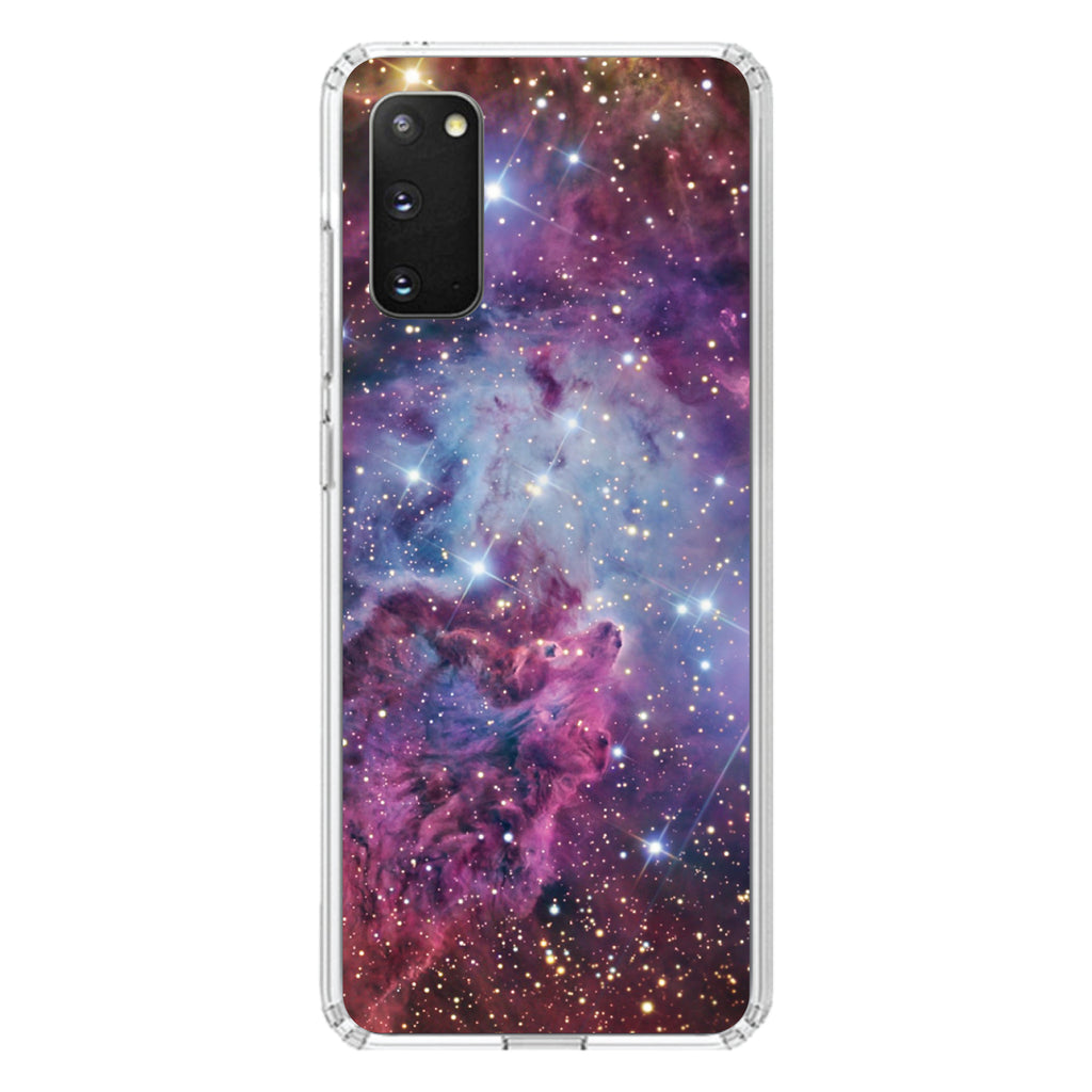 Pink Purple Blue Fox Fur Nebula Clear Shockproof iPhone Case, view 14