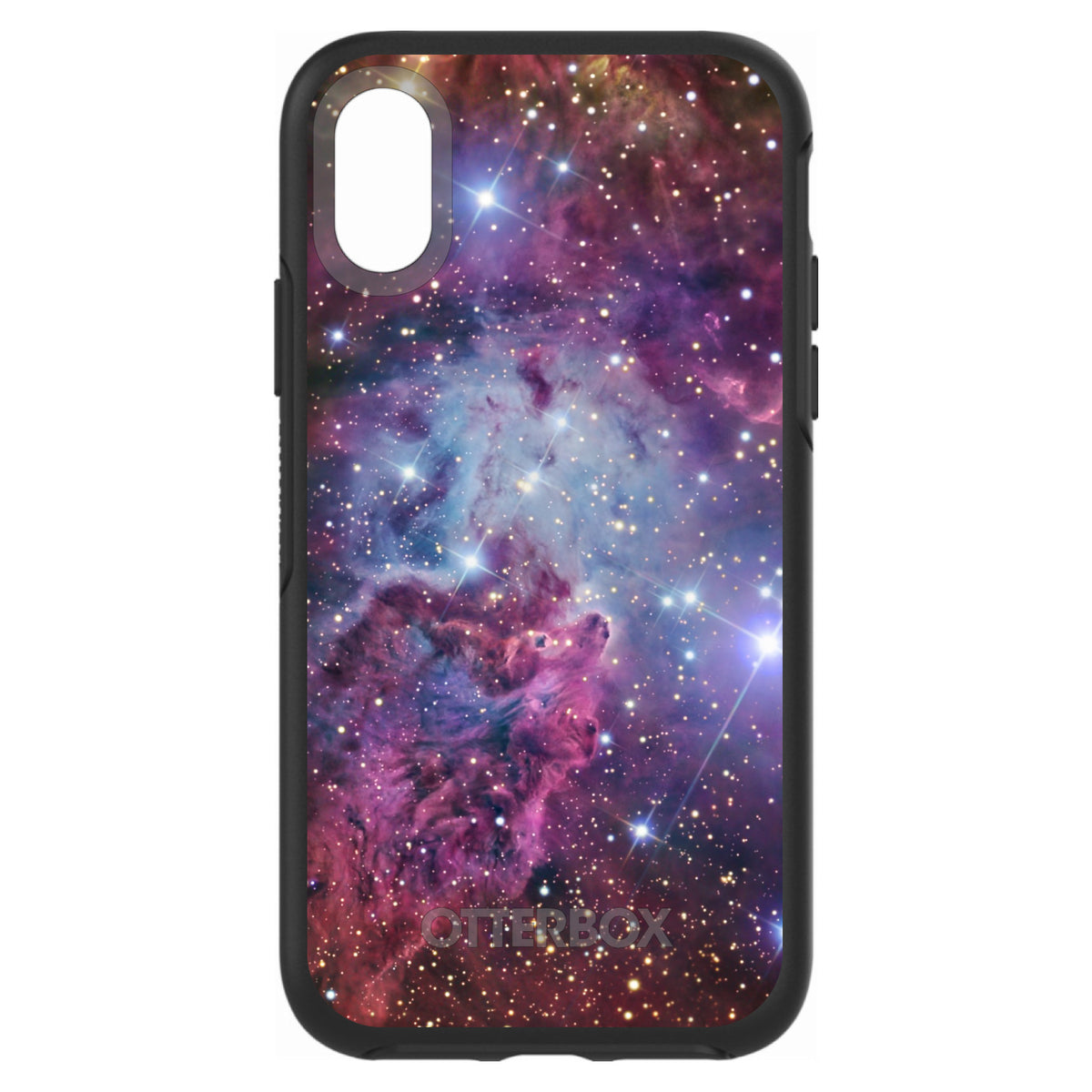 Pink Purple Blue Fox Fur Nebula OtterBox Symmetry Case for iPhone & Galaxy, view 4