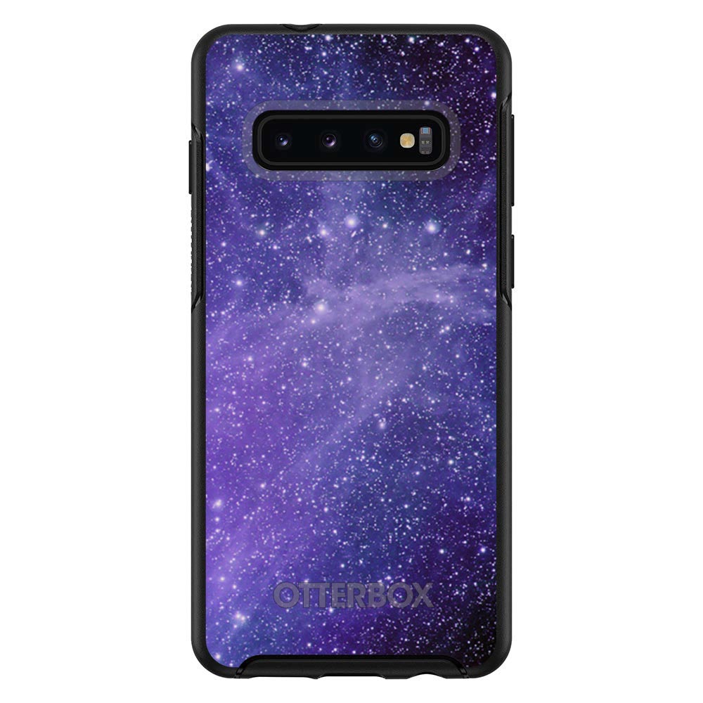 Purple Black White Stars Nebula OtterBox Symmetry Case for iPhone & Galaxy, view 6