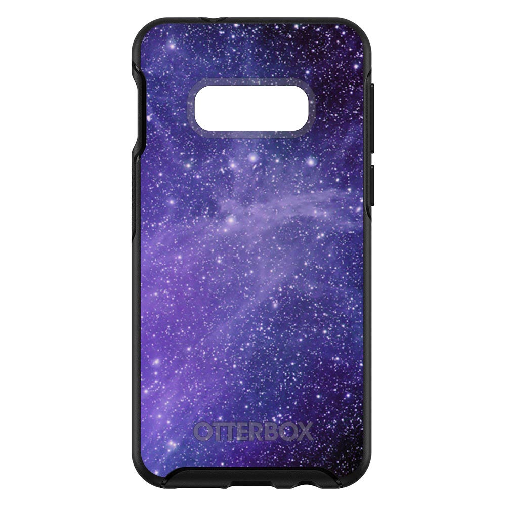 Purple Black White Stars Nebula OtterBox Symmetry Case for iPhone & Galaxy, view 7