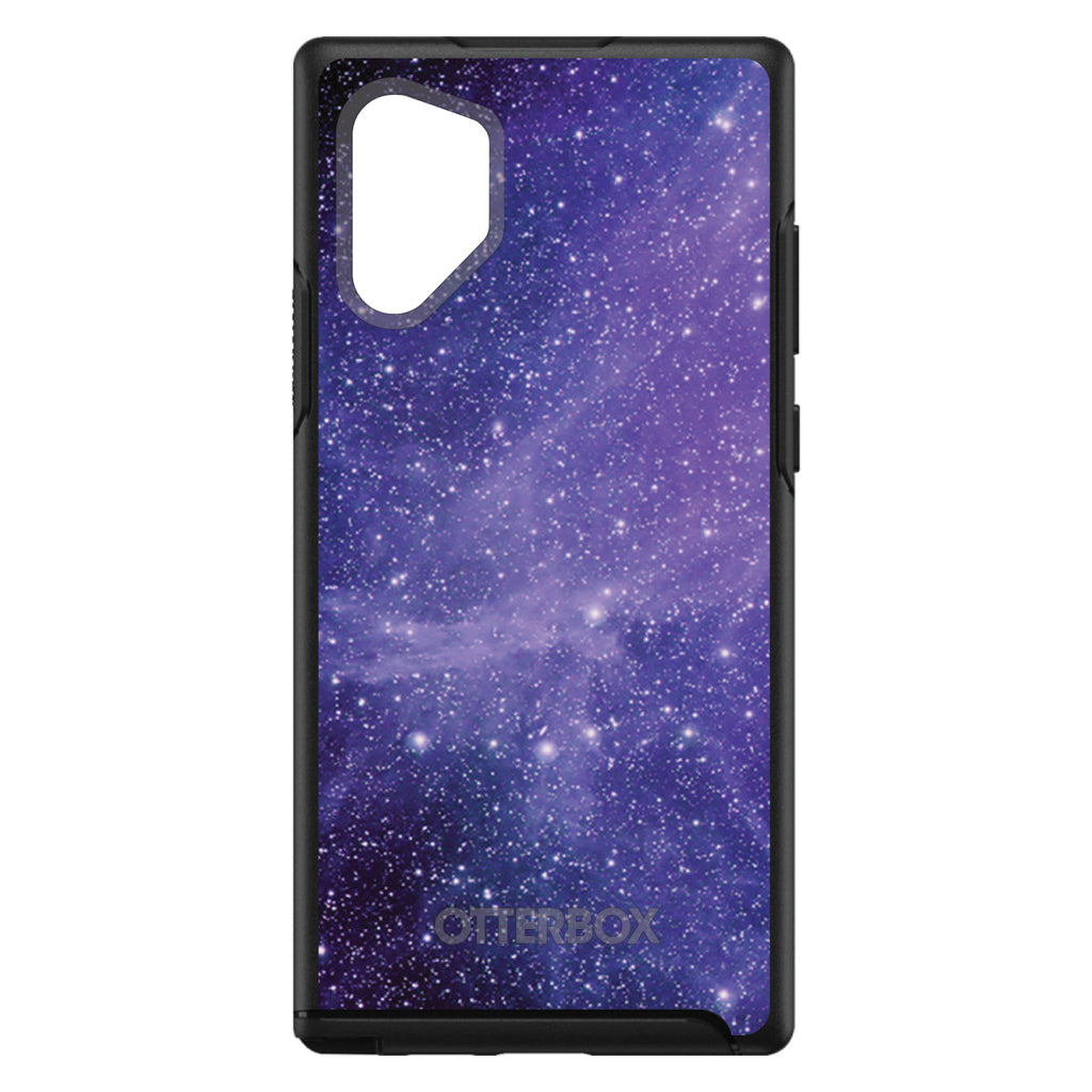 Purple Black White Stars Nebula OtterBox Symmetry Case for iPhone & Galaxy, view 11