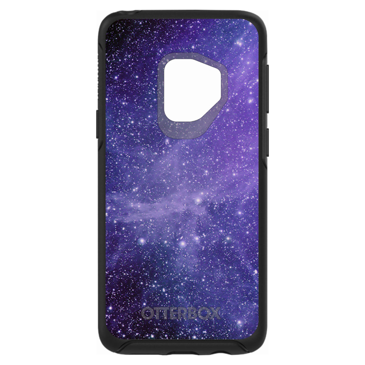 Purple Black White Stars Nebula OtterBox Symmetry Case for iPhone & Galaxy, view 8