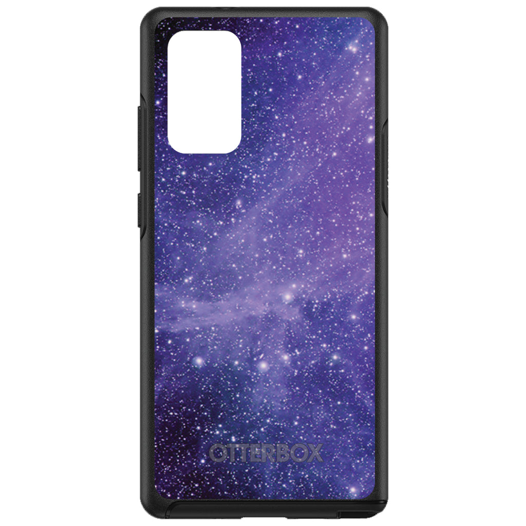 Purple Black White Stars Nebula OtterBox Symmetry Case for iPhone & Galaxy, view 10