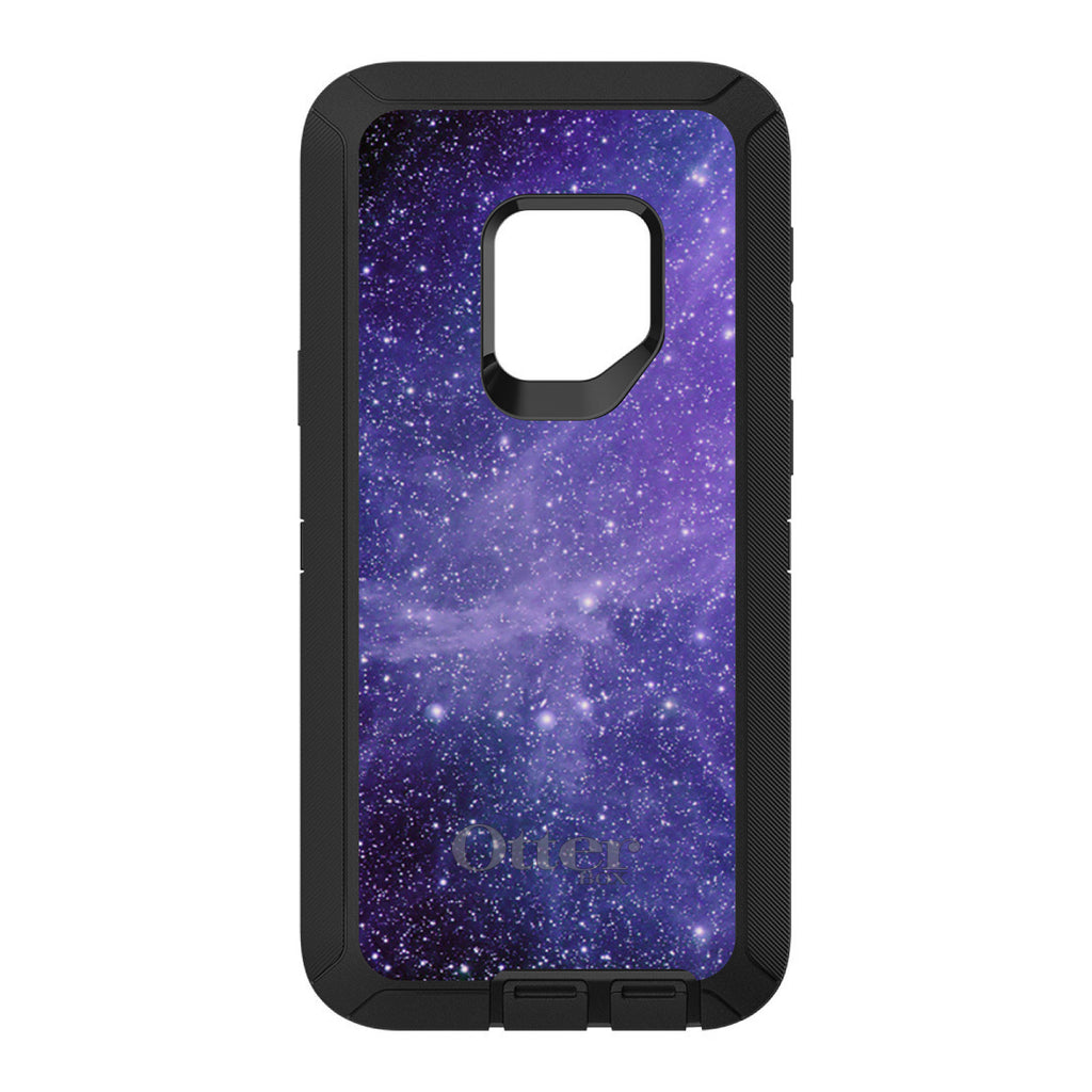 Purple Black White Stars Nebula OtterBox Defender Case for iPhone & Galaxy, view 11
