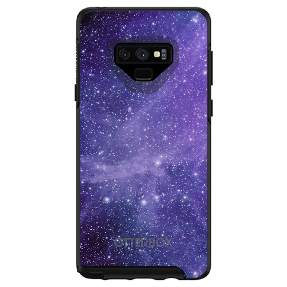 Purple Black White Stars Nebula OtterBox Symmetry Case for iPhone & Galaxy, view 13