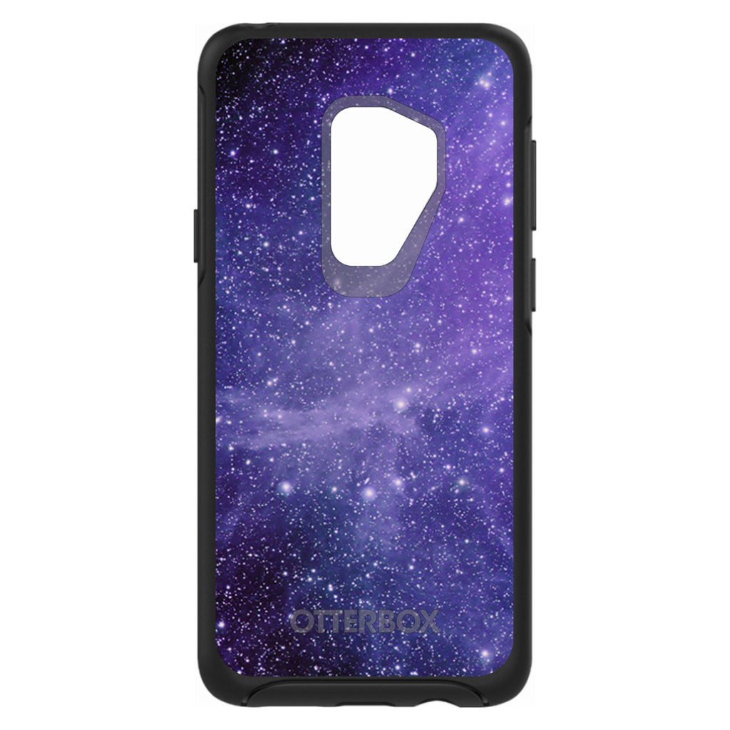 Purple Black White Stars Nebula OtterBox Symmetry Case for iPhone & Galaxy, view 9