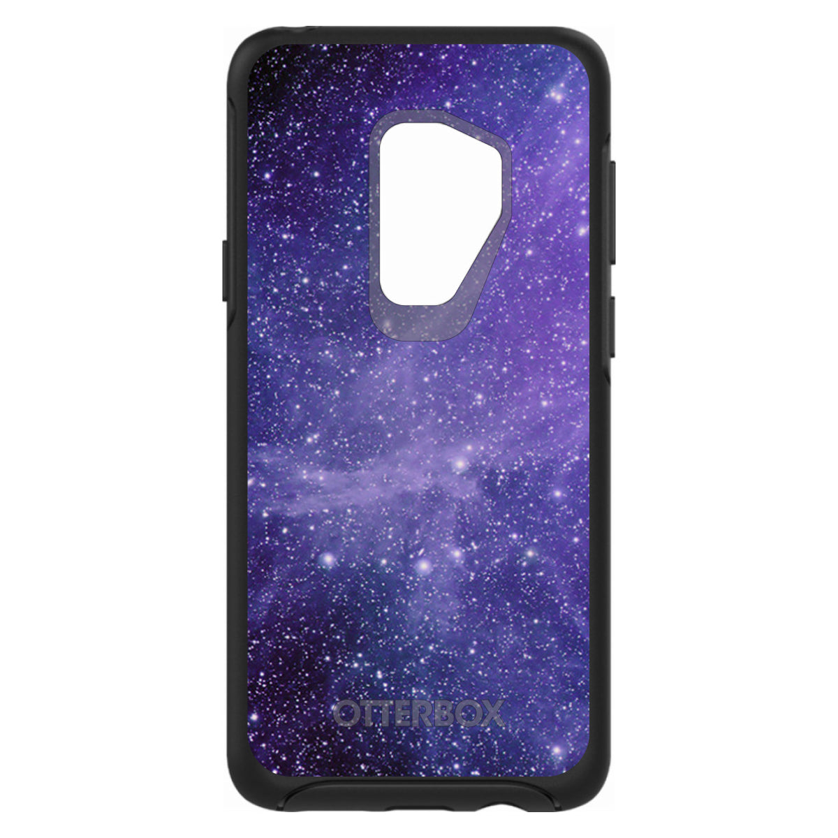 Purple Black White Stars Nebula OtterBox Symmetry Case for iPhone & Galaxy, view 9