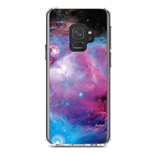 DistinctInk® Clear Shockproof Hybrid Case for Apple iPhone / Samsung Galaxy / Google Pixel - Purple Blue Black Orion Nebula