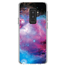 DistinctInk® Clear Shockproof Hybrid Case for Apple iPhone / Samsung Galaxy / Google Pixel - Purple Blue Black Orion Nebula