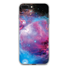 DistinctInk® Clear Shockproof Hybrid Case for Apple iPhone / Samsung Galaxy / Google Pixel - Purple Blue Black Orion Nebula