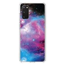 DistinctInk® Clear Shockproof Hybrid Case for Apple iPhone / Samsung Galaxy / Google Pixel - Purple Blue Black Orion Nebula