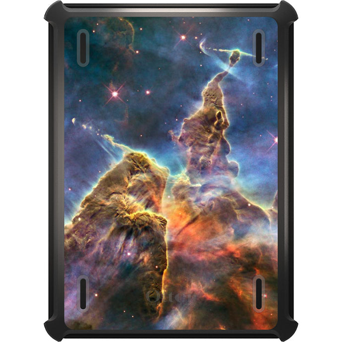 DistinctInk™ OtterBox Defender Series Case for Apple iPad / iPad Pro / iPad Air / iPad Mini - Blue Yellow Orange Carina Nebula