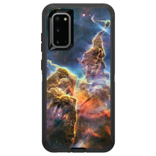 DistinctInk™ OtterBox Defender Series Case for Apple iPhone / Samsung Galaxy / Google Pixel - Blue Yellow Orange Carina Nebula