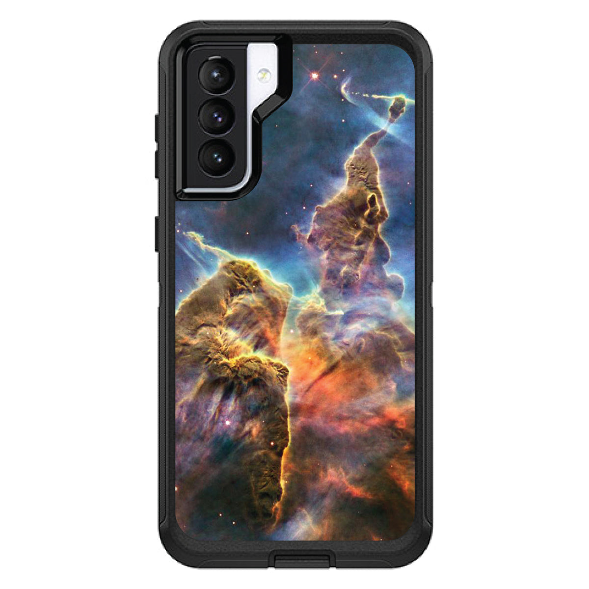 Blue Yellow Orange Carina Nebula OtterBox Defender Case for iPhone & Galaxy, view 6
