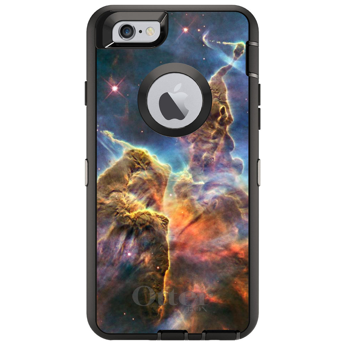 Blue Yellow Orange Carina Nebula OtterBox Defender Case for iPhone & Galaxy, view 4