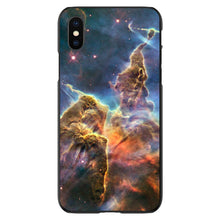 DistinctInk® Hard Plastic Snap-On Case for Apple iPhone or Samsung Galaxy - Blue Yellow Orange Carina Nebula