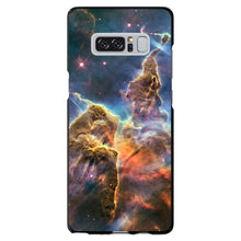 DistinctInk® Hard Plastic Snap-On Case for Apple iPhone or Samsung Galaxy - Blue Yellow Orange Carina Nebula