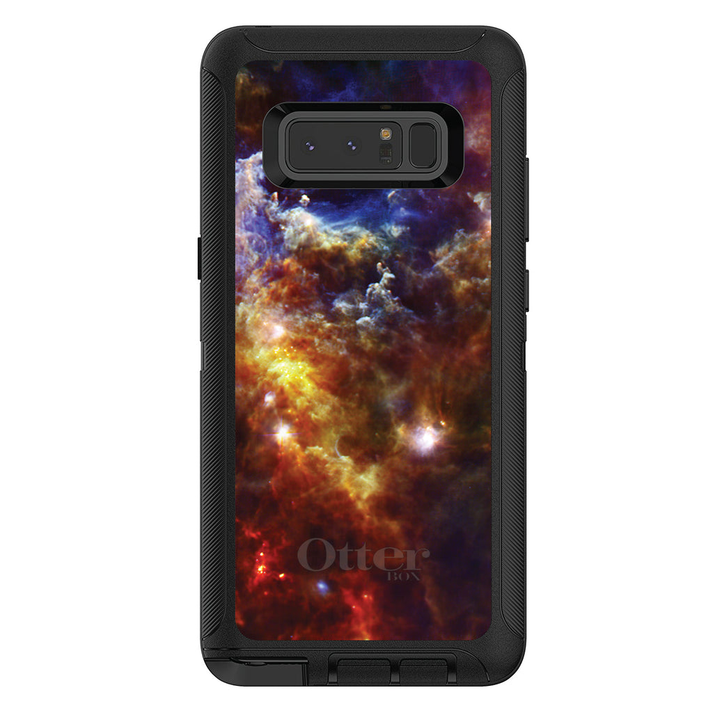Red Yellow Blue Rosette Nebula OtterBox Defender Case for iPhone & Galaxy, view 17